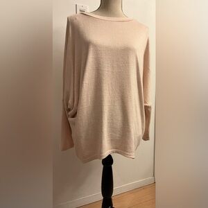 (L) Women’s ISCA Pink Bat Wing Knit Top